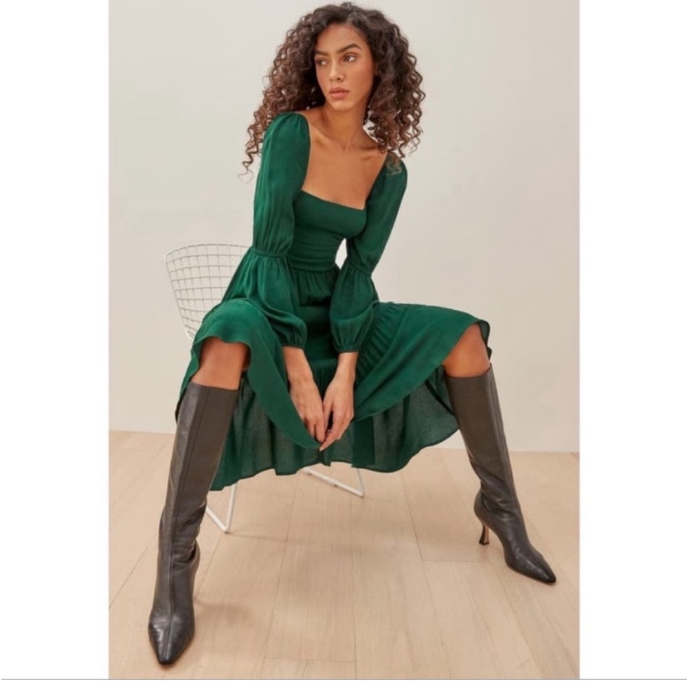 Reformation Emerald Mica Dress in Size 2